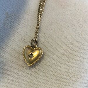 Gold Heart Pendant Necklace
Antique!